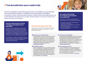 Factsheet van kerndoelen naar onderwijs